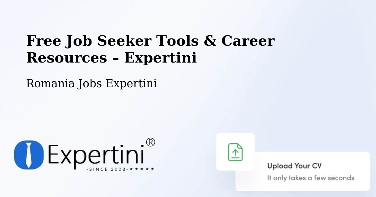 Free Job Seeker Tools & Career Resources – Comuna Tãtãranu - Comuna Tãtãranu, Romania Jobs Expertini